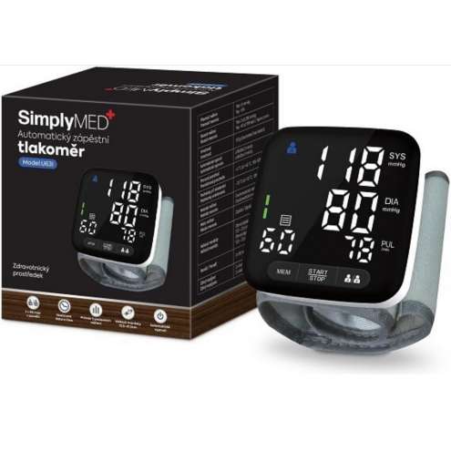 SIMPLYMED Automatic Wrist Digital Blood Pressure Monitor U63I